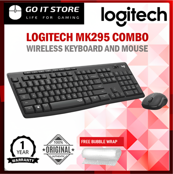 [combo Set] Logitech Mk295 Wireless Keyboard And Mouse Combo 