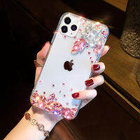 เคสสำหรับ Apple iPhone โทรศัพท์มงกุฎน่ารักเพชรสุดนุ่มสีชมพูสุดหรู14 13 12 11 X XR XS Mini Pro Max Plus Plus ที่มีบุคลิกทันสมัยฝาหลังจาก GGQcase