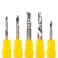 1ชิ้น3.17546มิลลิเมตร3A CNC ขึ้นและลง End Mill หนึ่งขลุ่ยเดียวเกลียวตัด CNC บิตสำหรับ MDF คาร์ไบด์มิลลิ่งตัดเครื่องมือพีวีซีไม้