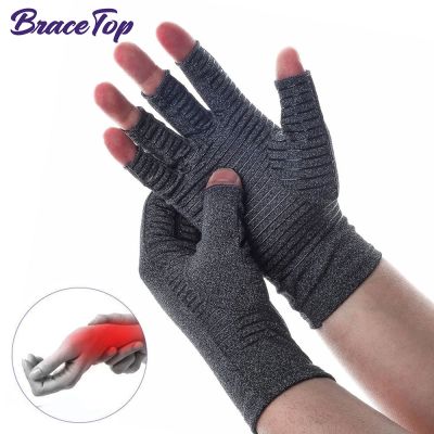 Sarung tangan kompresi artritis sarung tangan terapi pengekang sendi pengurang nyeri sendi sarung tangan kompresi jari terbuka