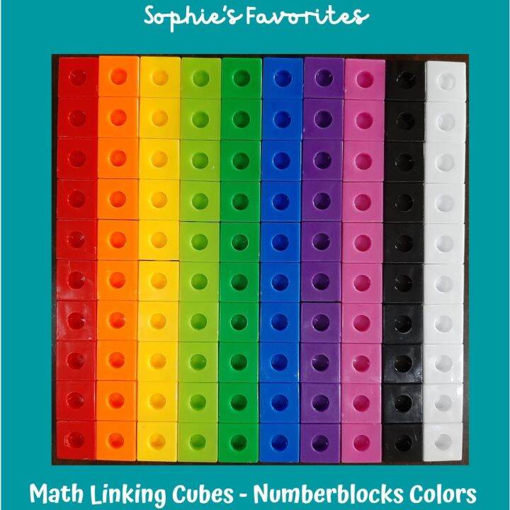 100pcs 2cm Math Linking Cubes Numberblocks Number Blocks Snap Cube Link Cubes Unifix