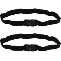 2X Adjustable Luggage Suitcase Strap Baggage Belt Tie Down Travel Secure Lock Black