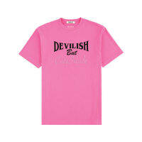 [ Rough Cut ] Devil T-Shirt Pink