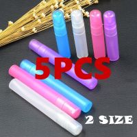 5pcs Spray Bottles 5ml 10ml Perfume Empty Atomizer Plastic Pen Travel Mini Refillable Random