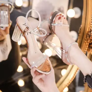 Footwear High Heels Clear Women's Shoes Pumps Sandals for Woman Rhinestones  Summer 2023 Transparent Heeled Slippers Diamond Sale - AliExpress