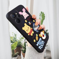 เคสโทรศัพท์สำหรับ Realme 10T 5G Realme 10T 5G เคสลายการ์ตูนหมีหมูน่ารักเคสมือถือแบบดั้งเดิมเคสปลอกซิลิโคนน้ำคลุมทั้งหมดเคสป้องกันทนแรงกระแทกกล้อง