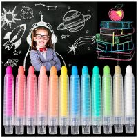 Sidewalk Chalk Set with Holder for Kids 20Pcs Dust-free Washable Toddler Chalk in 20 Colors for Blackboard Drawing Writing Toys