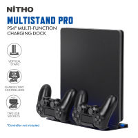 Nitho PS4 MULTISTAND PRO PlayStation4 คอนโทรลเลอร์แท่นชาร์จคอนโซลPS4 Pro Slim LED