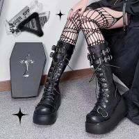 Spicy Punk Wind Thick Bottom Martin Boots Fall Round Toe Gothic Muffin Bottom Tall Knight Boots Sorbern Boots Platform Boots