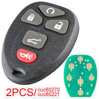 2Pcs สีดำ315Mhz 4 1ปุ่มรถ Remote Key Fob C60270 OUC60221 Fit สำหรับ Chevy Silverado Traverse Avalanche Equinox Express