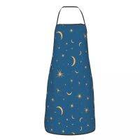 [TIN Household Products] Retor Sun Moon Cool Apron อาหารทำอาหารเบเกอรี่สวนเอี๊ยมครัวกันน้ำ Tablier สำหรับผู้ชายผู้หญิง