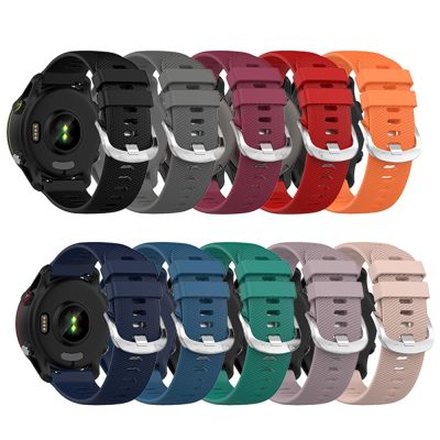18 20 22mm Silicone Strap for Garmin Venu 2 Plus 2S Venu SQ Smart Watch Band for Garmin Forerunner 158 245 255 255S 645 745