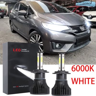 ชุดหลอดไฟหน้าฮาโลเจน LED 6000K 2014-2021 สําหรับ Honda Jazz GK 2016 2PCS