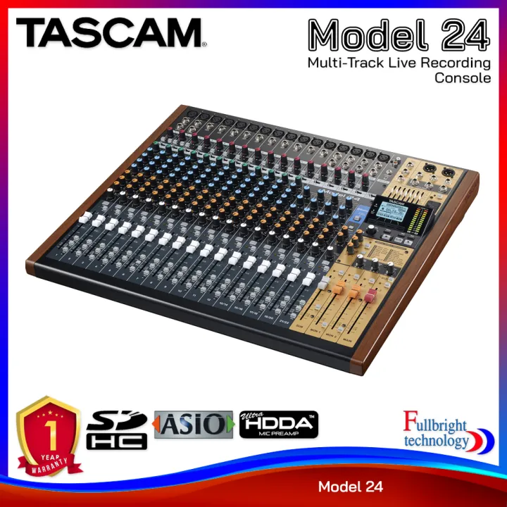 Tascam Model 24 มิกเซอร์สำหรับงานบันทึกเสียง 24-channel Multitrack ...