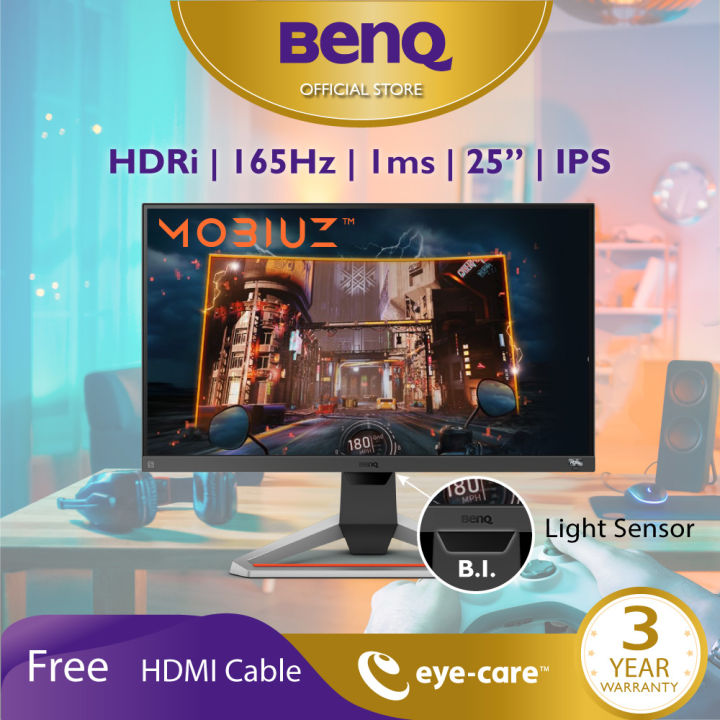 benq-mobiuz-ex2510s-24-5นิ้ว-1080p-165hz-1ms-ips-freesyn-hdri-eye-care-gaming-monitor-จอเกมมิ่ง-165hz-จอ-ips-165hz