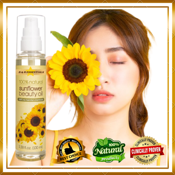 Rr Essential Sunflower Beauty Oil 100ml 100 Natural Pure and Organic