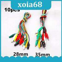 xoia68 Shop 10pcs Colorful Cord Alligator Clip Electronic DIY Electric Double-head Test Power Cable Connection Line Accessories