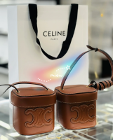 M.IEW CELINE box กระเป๋าสะพายสีน้ำตาล กระเป๋าสะพายข้างใบเล็ก