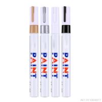 4 Pcs Waterproof Permanent DIY Metallic Paint Marker Pen Car Tire Tread Rubber Metal Crystal Epoxy Resin Art Supply J28 Dropship