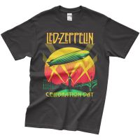 Hot sale Led Zeppelin band graphic Mens 100% Cotton Round Neck Short Sleeve T-Shirt  Adult clothes