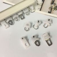 ☒☽ 10pcs Curtain Track Pulley Square Rail Wheel Nano Rail Suspension Wheel Roller Steel Sheet Steel Wire Wheel Curtain Accessories