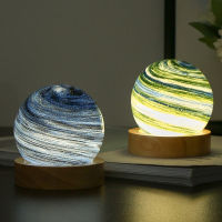 Galaxy Ball โคมไฟเด็ก Light Planetary Crystal Ball Night ไฟเรืองแสง USB Power Home Decor ห้องนอนโคมไฟข้างเตียงวันเกิด Gift