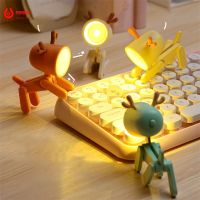 โคมไฟดักแมลงระยะไกล Kawaii Mini Lâmpada De Mesa Led Bonito Livro Luz Noite Para O Quarto Estudo Escritório Proteão Os Olhos Peena Com Bateria