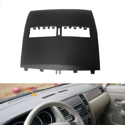 Car Air Conditioner Outlet Finisher-Instrument Panel Air Conditioning Vents Cover Shell for Nissan Tiida 2005-2011 Black