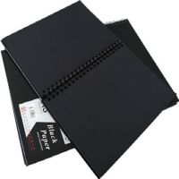 New Black Card Book A4 120 Pages Black Card Paper Inner Page Coil Book Graffiti A3 Photo Album DIY Black Sketchbook Notebook Note Books Pads