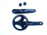 ขาจานใบเดียว 38t ใช้กับกระโหลกเหลี่ยม(ไม่มีกระโหลกแถมมาให้) SINGLE SPEED CRANKSET