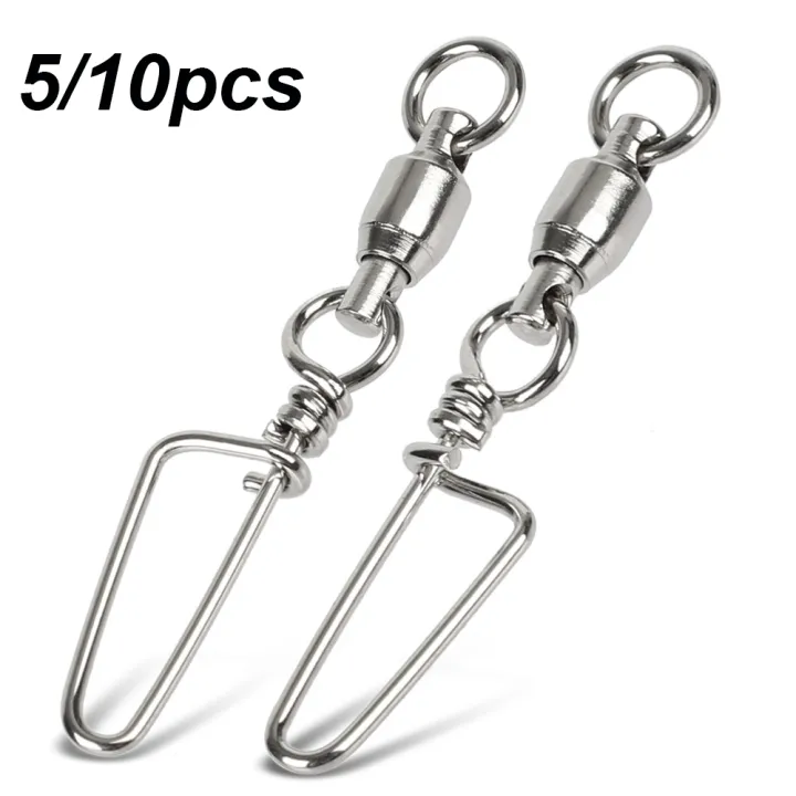 【Ready Stock/COD】5/10pcs Durable Stainless Steel Fishing Snap Connector