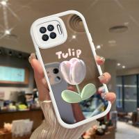 เคสสำหรับ A93 OPPO 2020ภาพวาดสีน้ำมันเคสกันกระแทกกล้องกันกระแทกฝาหลังพื้นผิวกระจก