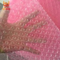 50CM Width Pink Bubble Film Brand New Material Shockproof Foam Roll Logistics Filling Express Packaging Bubble Roll Material