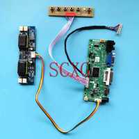 For FLC43XWC8V LTM170W1 M170XW01 Laptop Screen Controller Board 4-CCFL HDMI-Compatible VGA DVI LVDS 20 Pin DIY Kit 1280*768 17" Cables