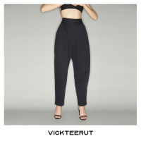 VICKTEERUT (ราคาปกติ 8,900-.) Tuck-pleated waistband trousers กางเกงขายาว ขอบเอวตีเกล็ด