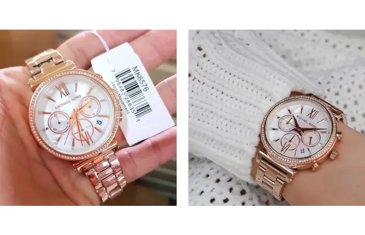 Michael Kors RITZ - Chronograph watch - gold-coloured - Zalando.ie