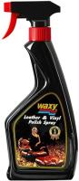 WAXY Leather &amp; Vinyl Polish Spray แว็กซี่ สเปรย์น้ำยาเคลือบและรักษาเครื่องหนัง 450ml