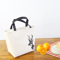 Cotton Hemp Thickened Aluminum Foil Portable Insulation Lunch Bag Student Lunch Box Bag