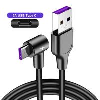 1 2 3เมตรค่าใช้จ่ายได้อย่างรวดเร็วสุดข้อมูล Type C 5A USB C เคเบิ้ลสำหรับ S Amsung หัวเว่ย P40 Xiaomi ประเภท-C ชาร์จยาวศัพท์มือถือลวดสายไฟ