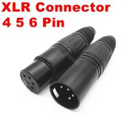 ส่วนลดวันหยุด1ชิ้น4 5 Pin 6 Pin XLR ตัวเชื่อมต่อชนิดบัดกรีไมโครโฟนเสียงชาย/หญิงเต้าเสียบแจ็คปลั๊ก DMX ตัวเชื่อมต่อไมโครโฟน DMX