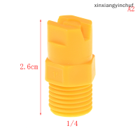 ⚙️[xinxiang] พลาสติก VEE Jet FLAT Fan Spray nozzle 1/8 "1/4" 3/8 "1/2" ทำความสะอาดอุตสาหกรรม