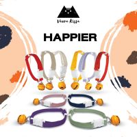 ☂พร้อมส่ง ➡️ ปลอกคอนิรภัย ปลอกคอแมว Handmade สีพื้น รุ่น Happier✪