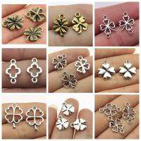 CHARMS จี้ใบโคลเวอร์สําหรับทําเครื่องประดับแฮนด์เมด Diy .