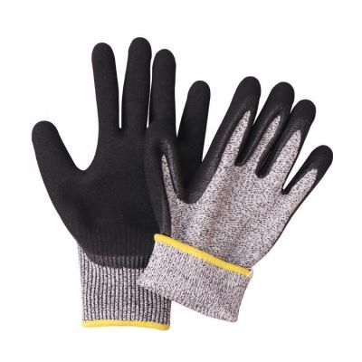 [COD] 13-needle 5 cut-resistant nitrile scrub gloves oil-resistant wear-resistant waterproof anti-static carpentry labor protection