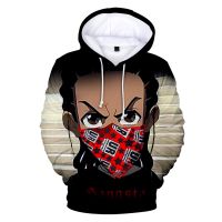 Sudadera con capucha con estampado de The Boondocks para hombre y mujer, ropa con estampado de Huey/Riley, estilo Harajuku, Unisex, de gran tamaño, Hip Hop, otoño