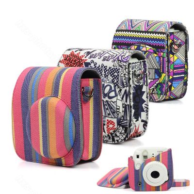 เคสตัวปกป้องกล้องถ่ายรูป Fujifilm Instax Mini 11/9/8อุปกรณ์เสริมกล้องฟิล์ม Pouch Kanvas ทันทีกระเป๋าครอบกล้อง Tali Bahu