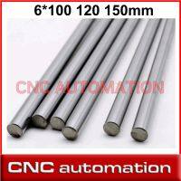 【CW】 2pcs Axis Smooth Rods 6mm 100 120 150 Linear Shaft Chrome Plated Motion Guide Rail Round Rod 3d Printer