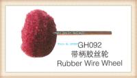 2.35mm shank rubber wire wheel for jewelry rotary griding polishing 100pcs/lot