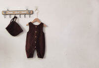 Autumn new boys corduroy back belt splicing double pocket British back belt pants and T-shirt