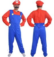 CP228.1 ชุดมาริโอ มาริโอ มาริโอ้ Dress for Mario Suit Super Mario Costume Party Game Cosplay Fancy Fancy Outfit